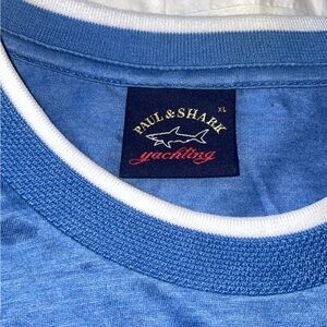 Paul & Shark Blue Crew Neck Tee